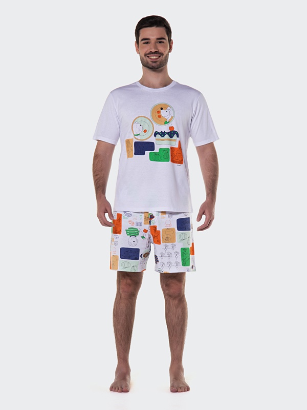 Pijama Manga Curta e Short