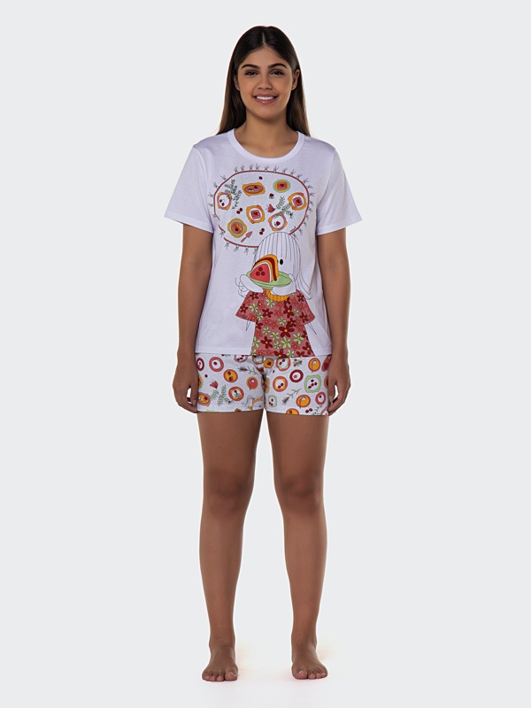 Pijama Manga Curta e Short