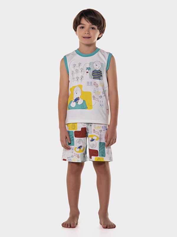 Pijama Regata Machão e Bermuda