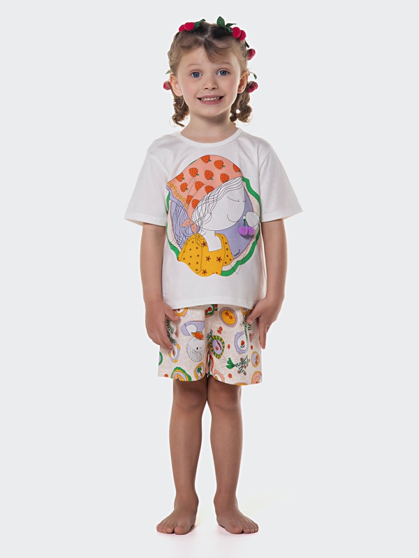 Pijama Manga Curta e Short