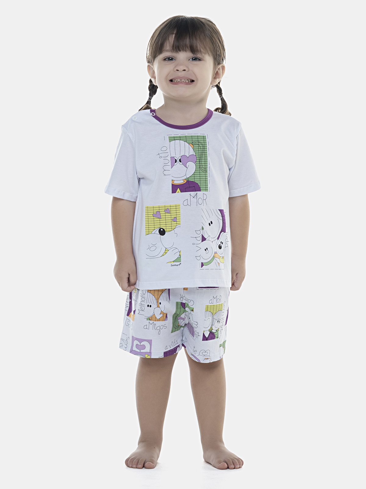 Pijama Manga Curta e Short