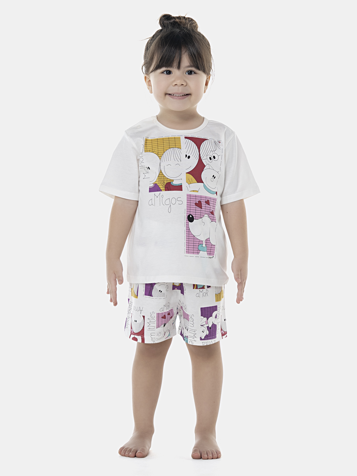 Pijama Manga Curta e Short