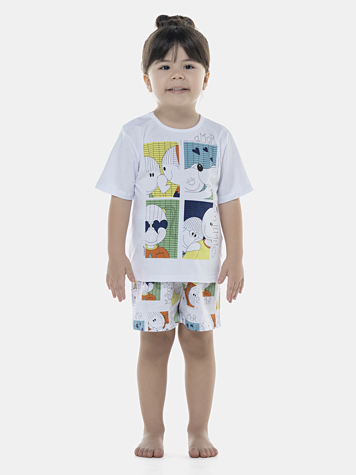 Pijama Manga Curta e Short