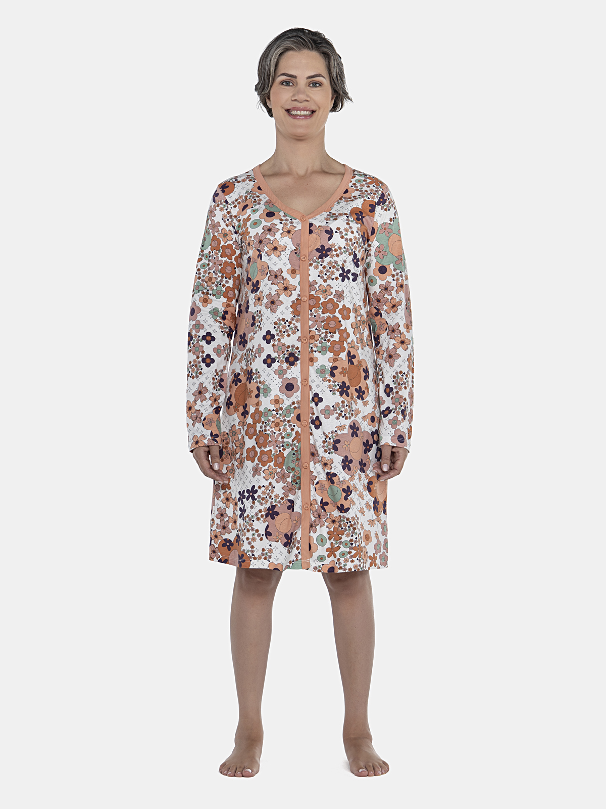 CAMISOLA FEM ADULTO ML ABERTA