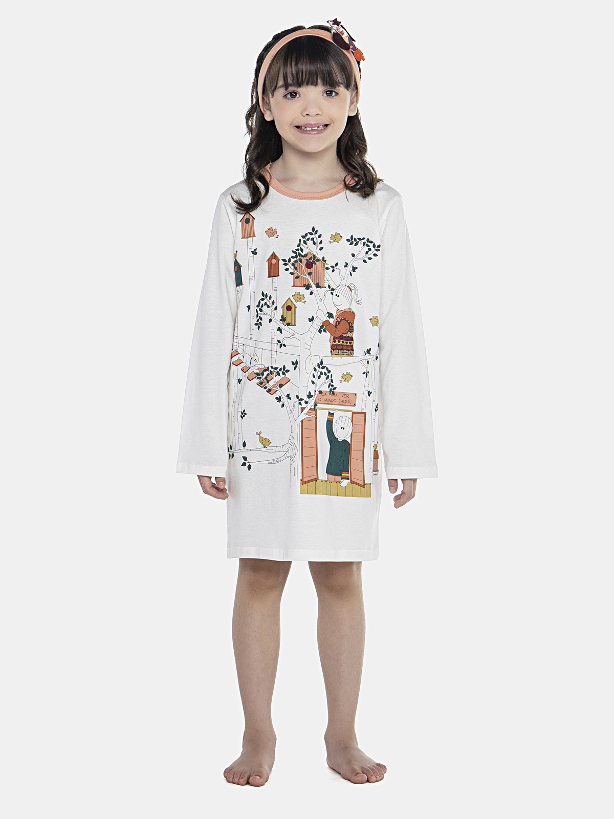 CAMISAO FEM KIDS ML ALG