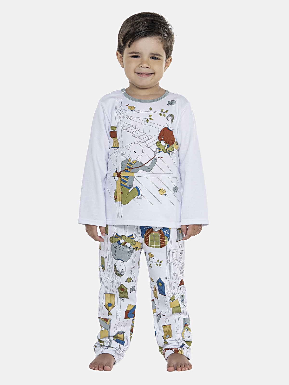 CONJ MAS BABY CAMISETA ML CALCA MOLETINH
