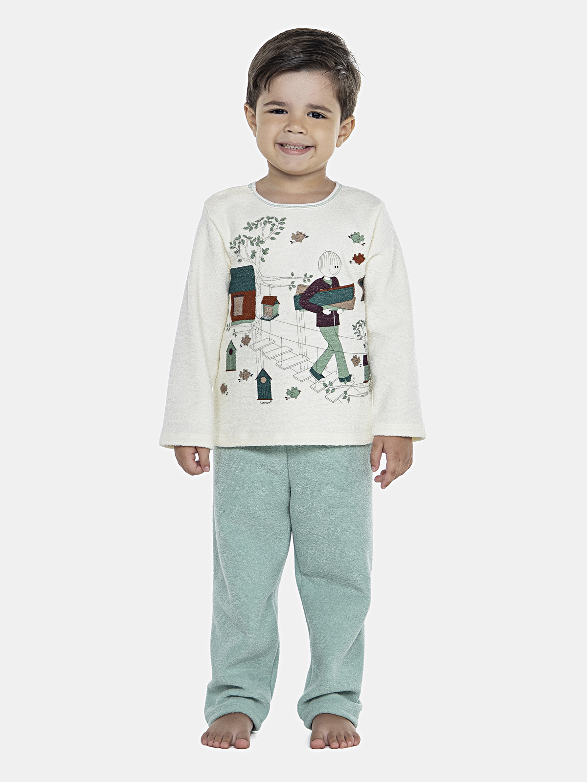 CONJ MAS BABY CAMISETA ML CALCA PLUSH
