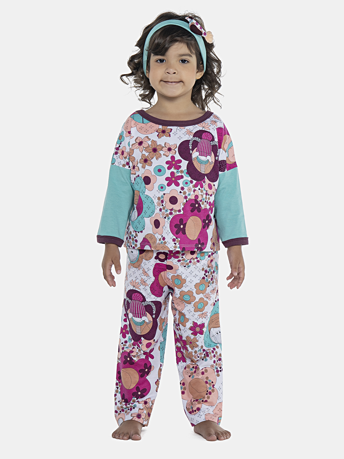 CONJ FEM BABY CAMISETE ML ALG CALCA ALG