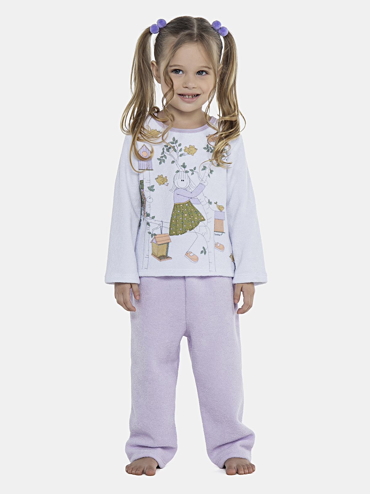 CONJ FEM BABY CAMISETE ML CALCA PLUSH