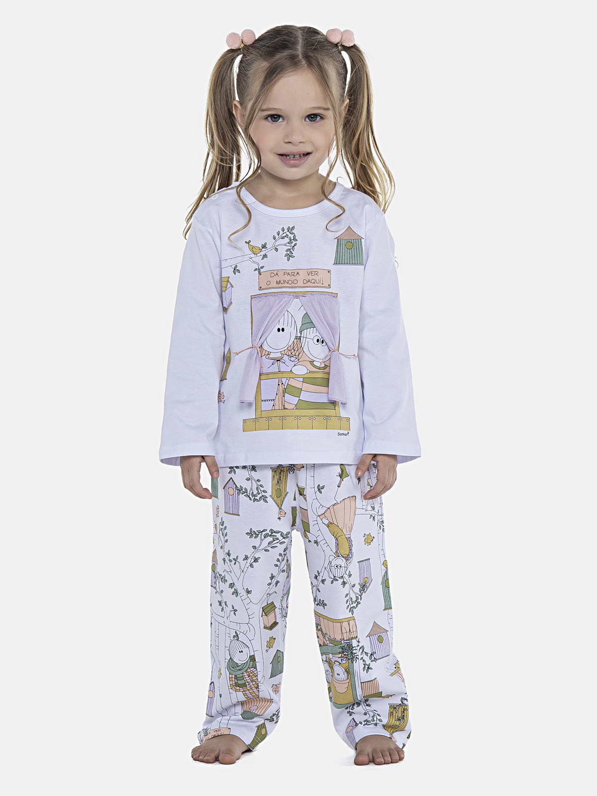 CONJ FEM BABY CAMISETE ML ALG CALCA ALG