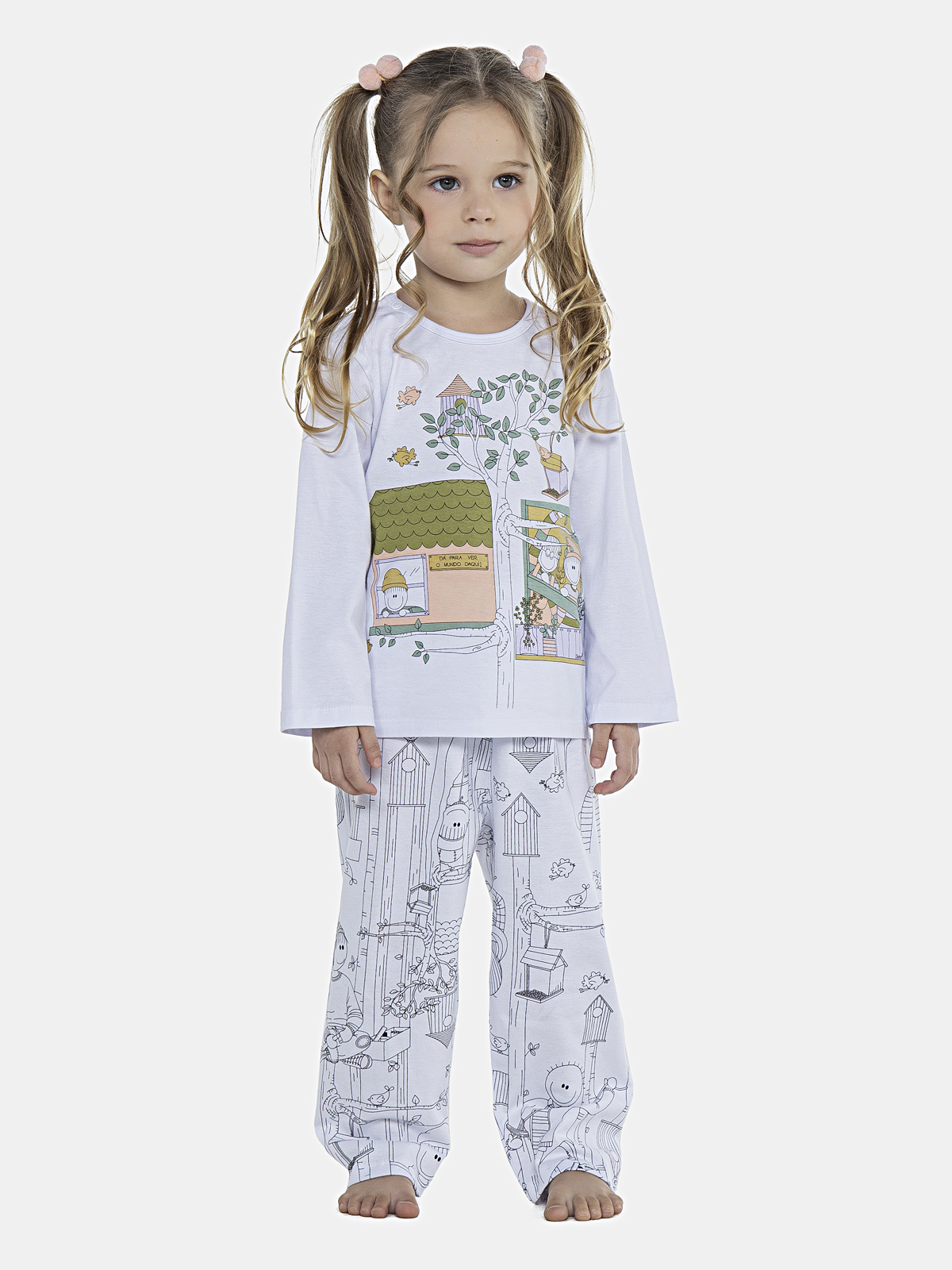 CONJ FEM BABY CAMISETE ML ALG CALCA ALG