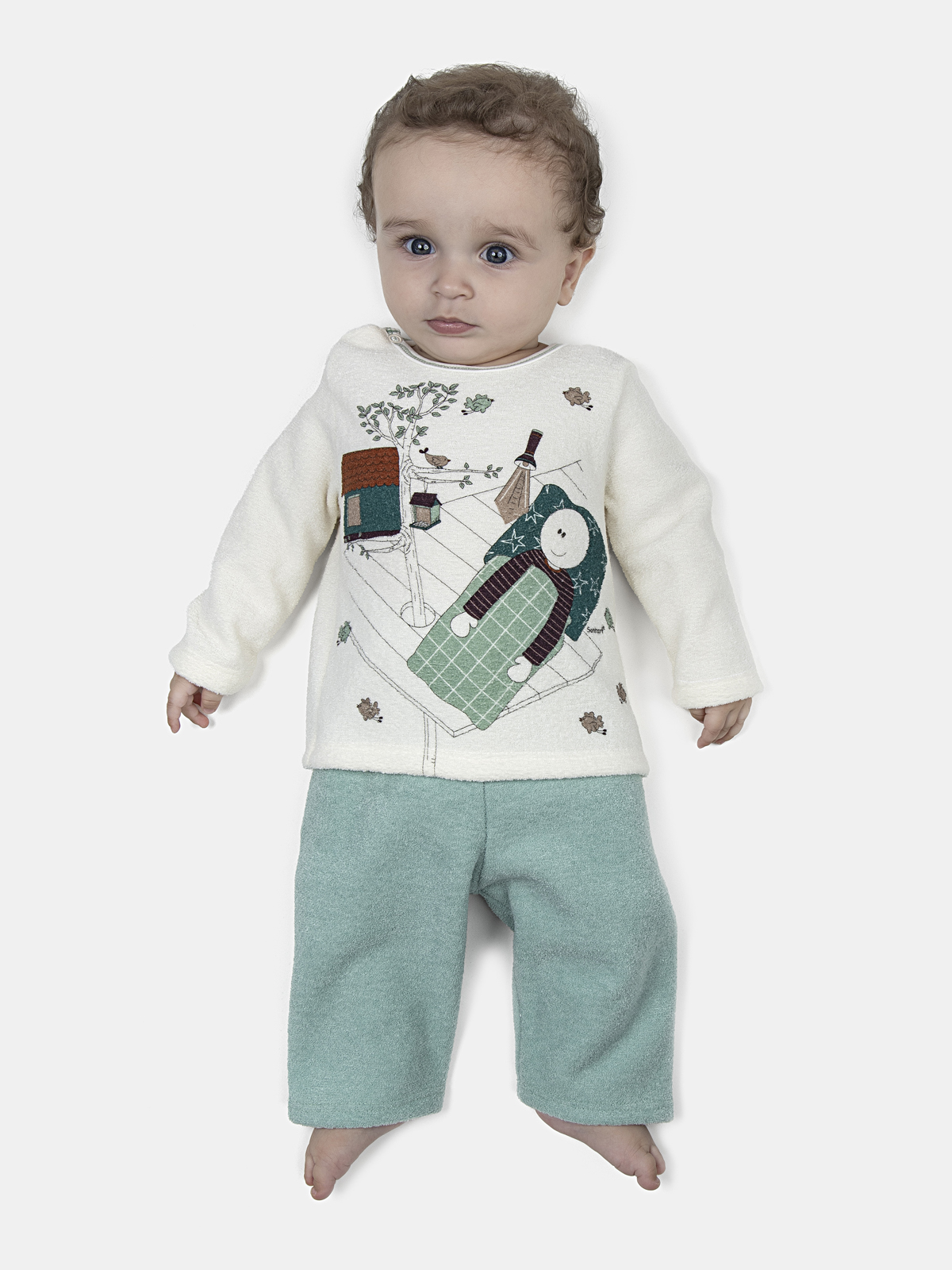 CONJ MAS BEBE CAMISETE ML CALCA PLUSH
