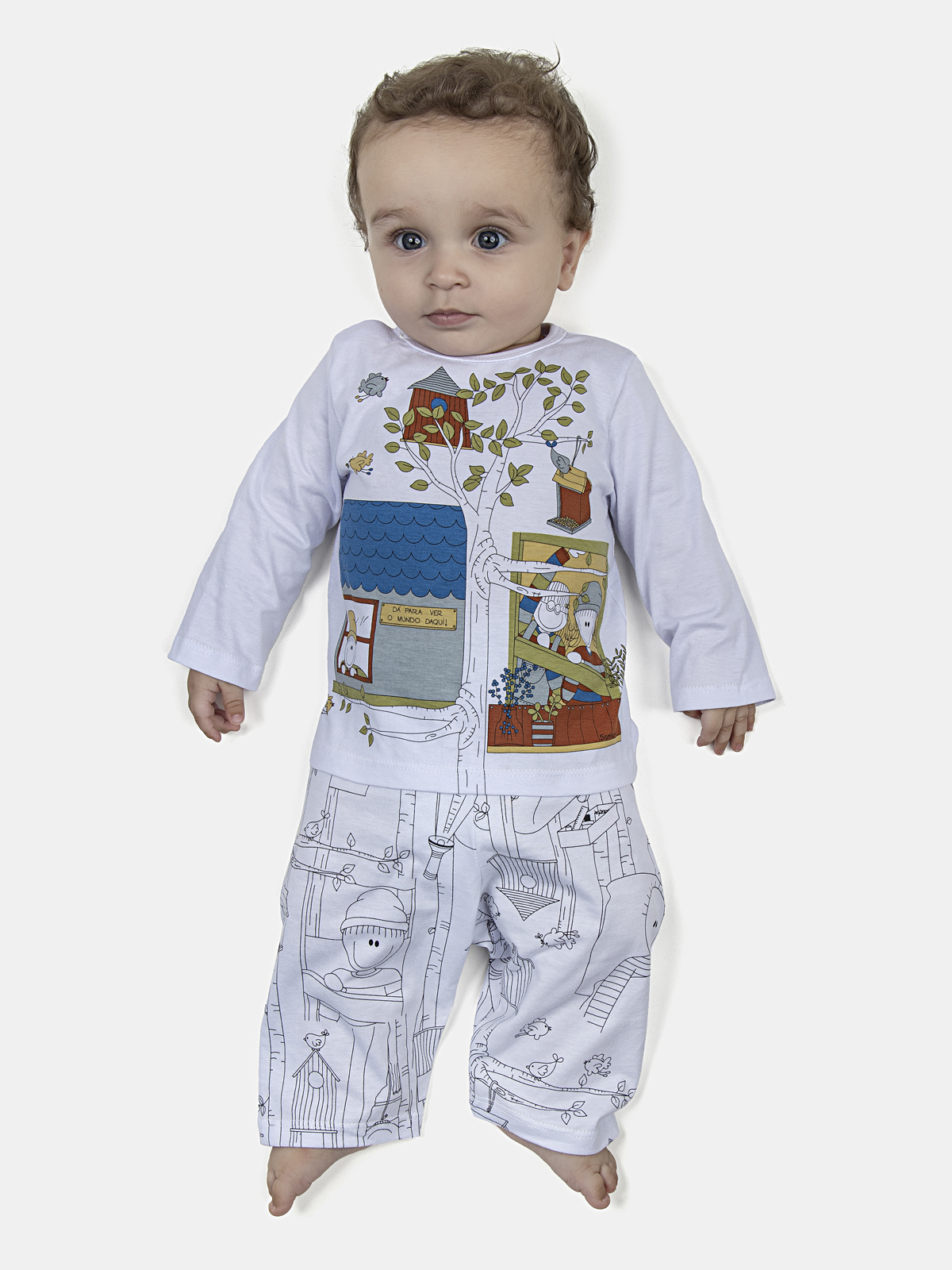 CONJ MAS BEBE CAMISETE ML CALCA ALG