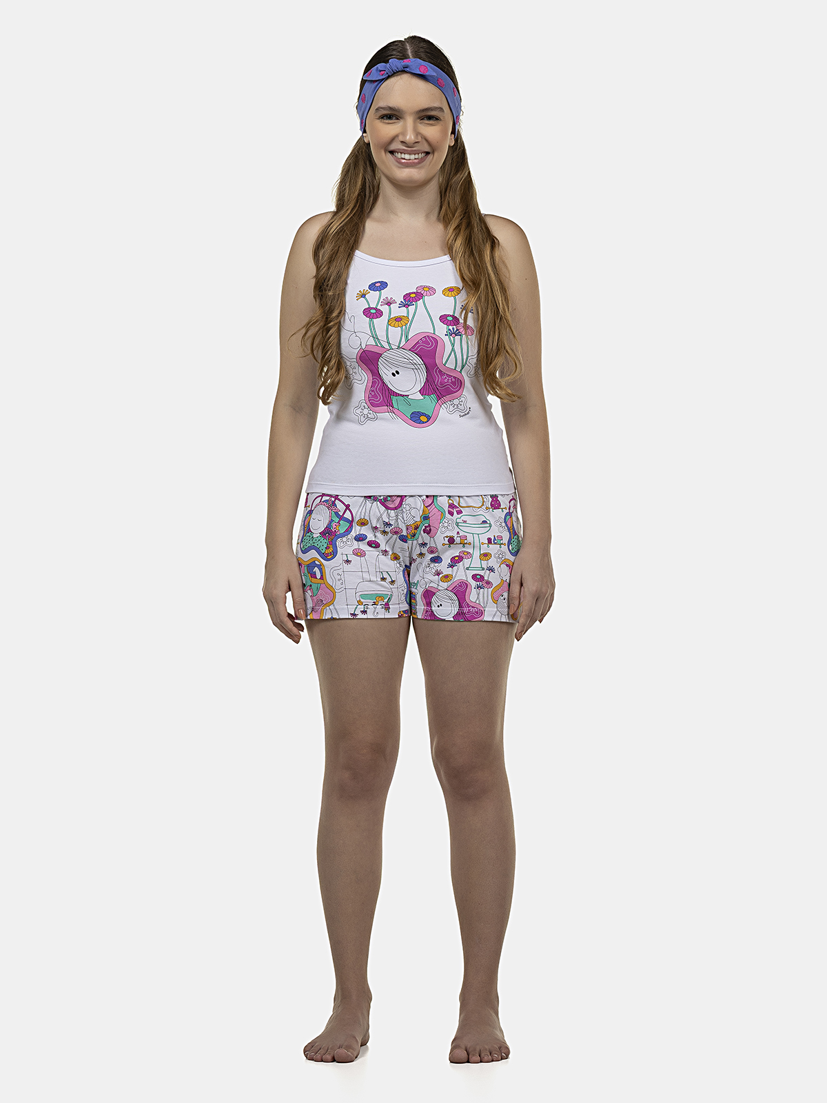 Pijama Alça e Short