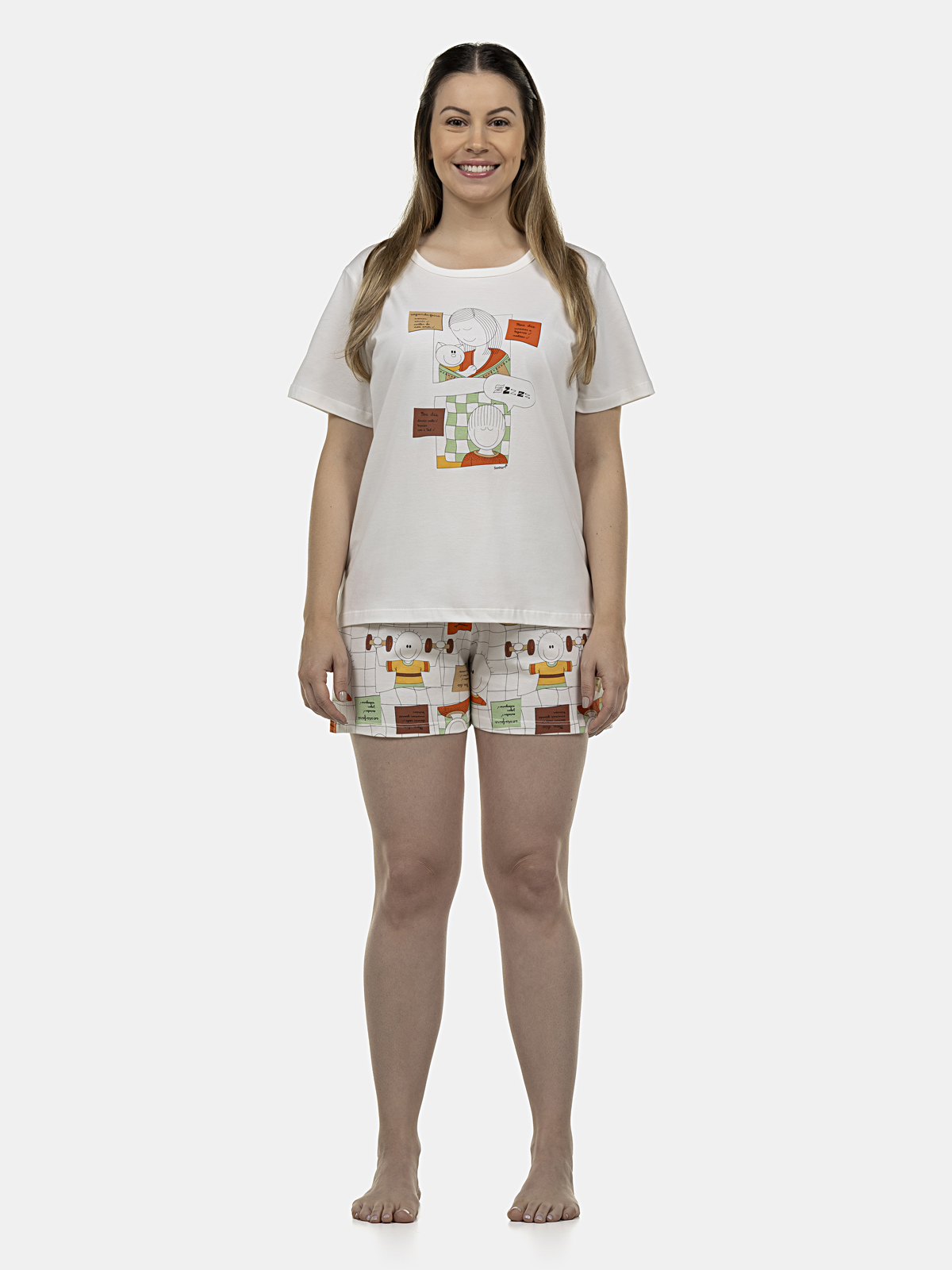 Pijama Manga Curta e Short