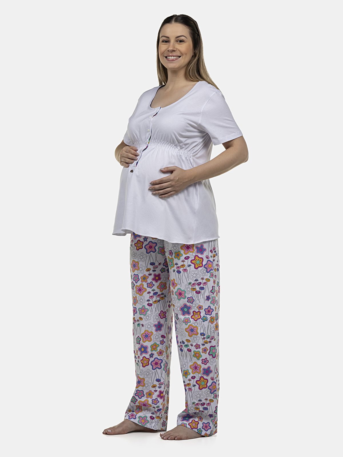 Homewear Manga Curta e Calça