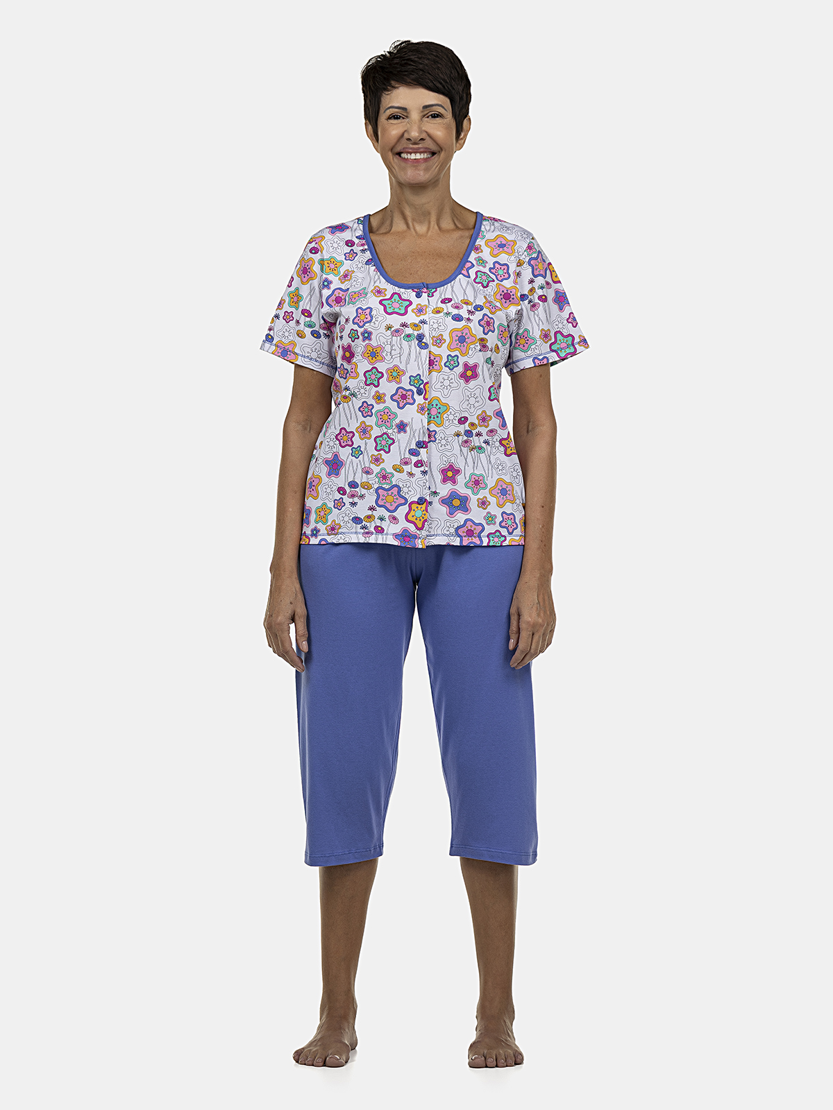 Homewear Manga Curta e Corsário
