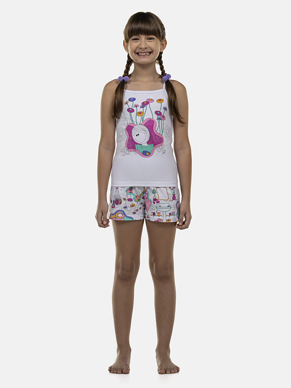 Pijama Alça e Short