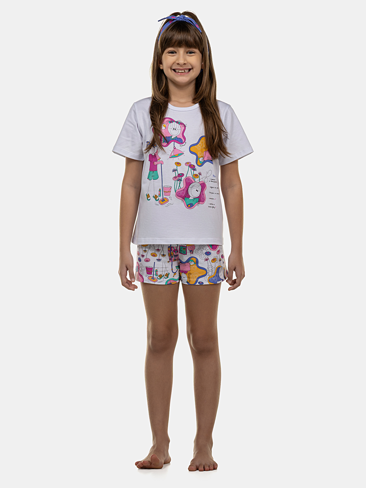 Pijama Manga Curta e Short