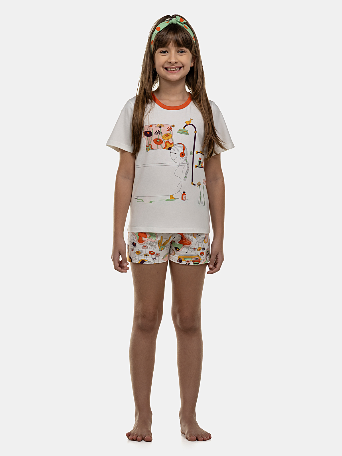 Pijama Manga Curta e Short