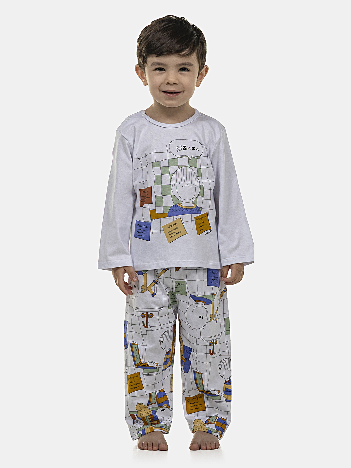 Pijama Manga Curta e Calça