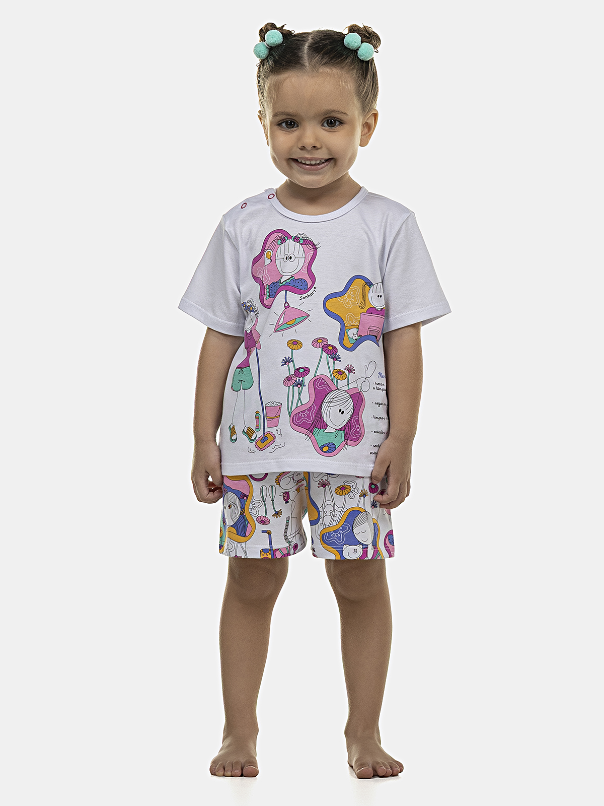 Pijama Manga Curta e Short