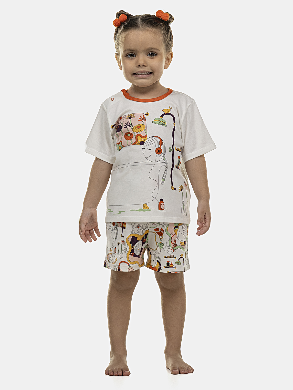 Pijama Manga Curta e Short