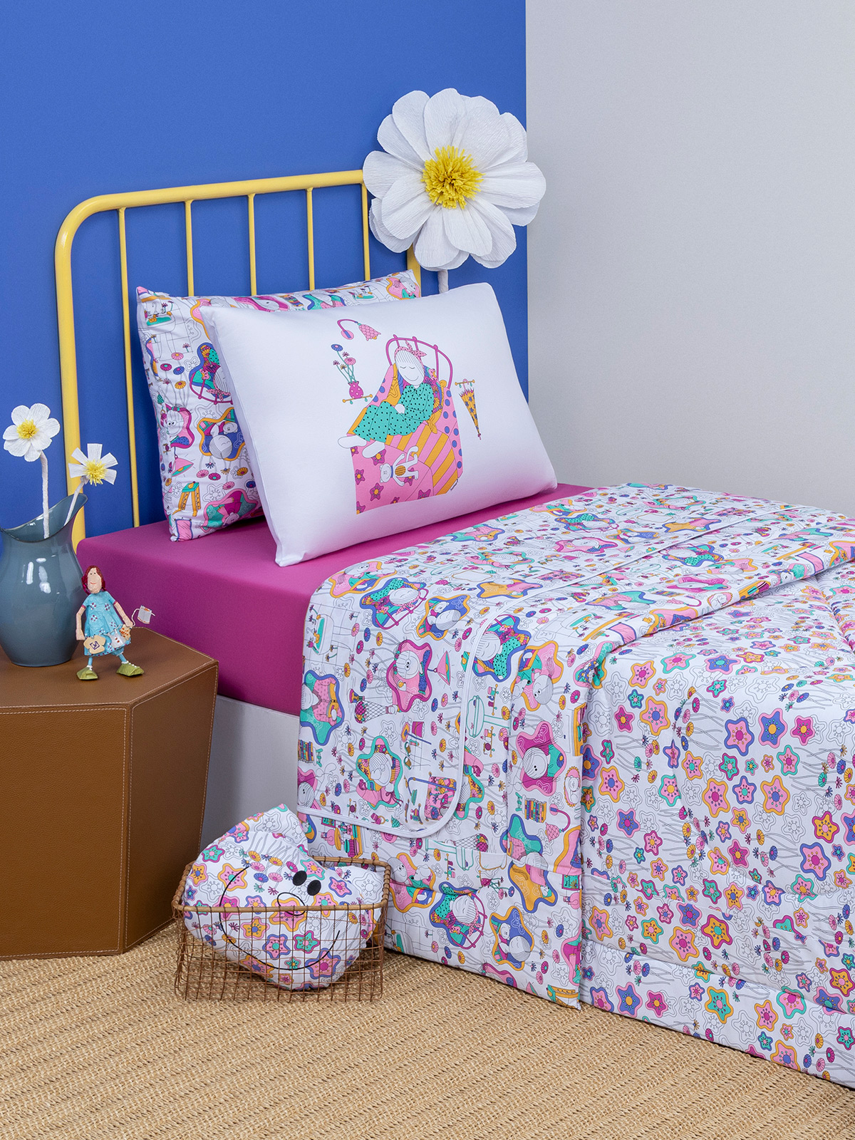 Jogo de Lençol Roupa de Cama- King