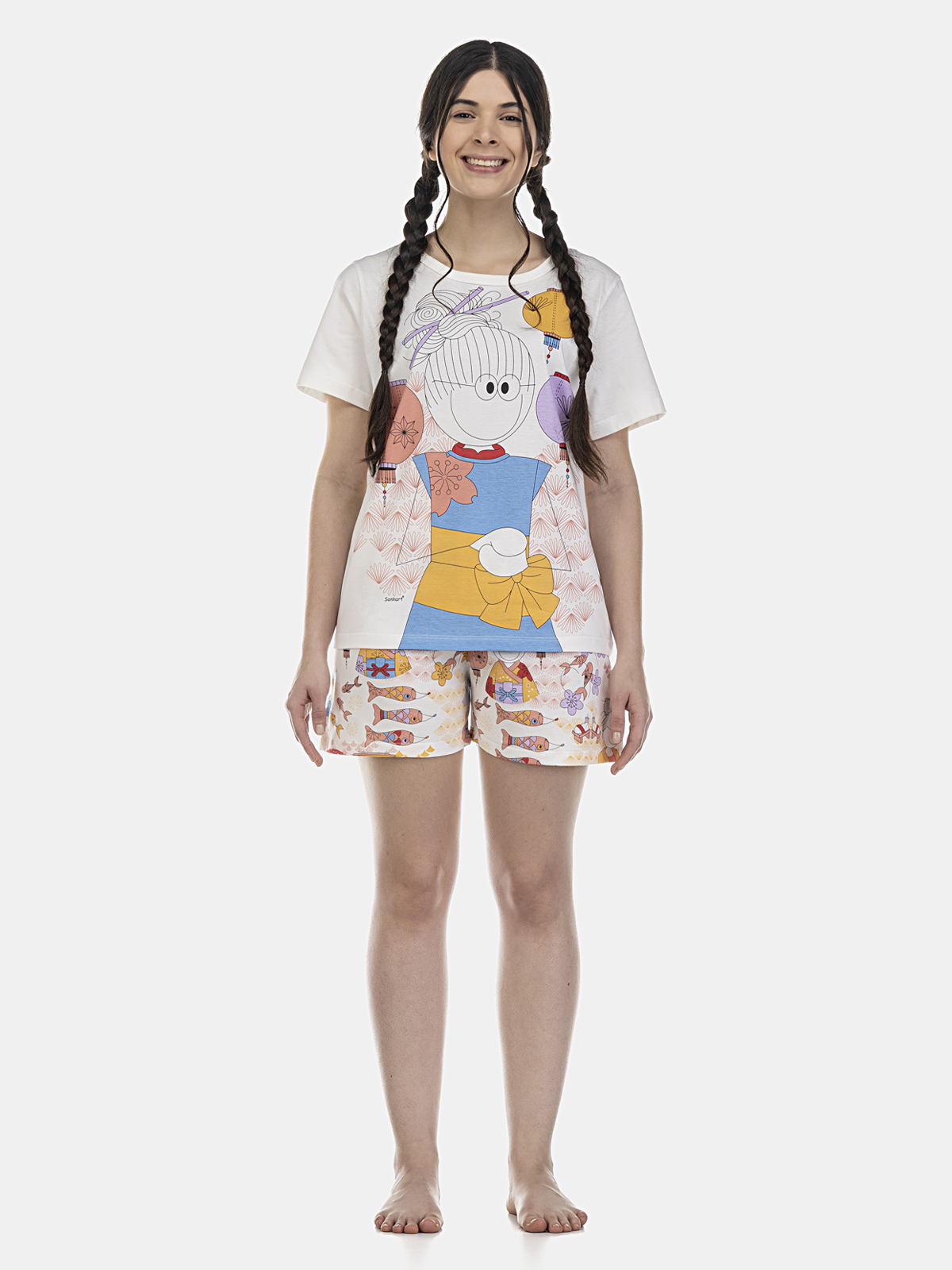 Conjunto camisete manga curta e short
