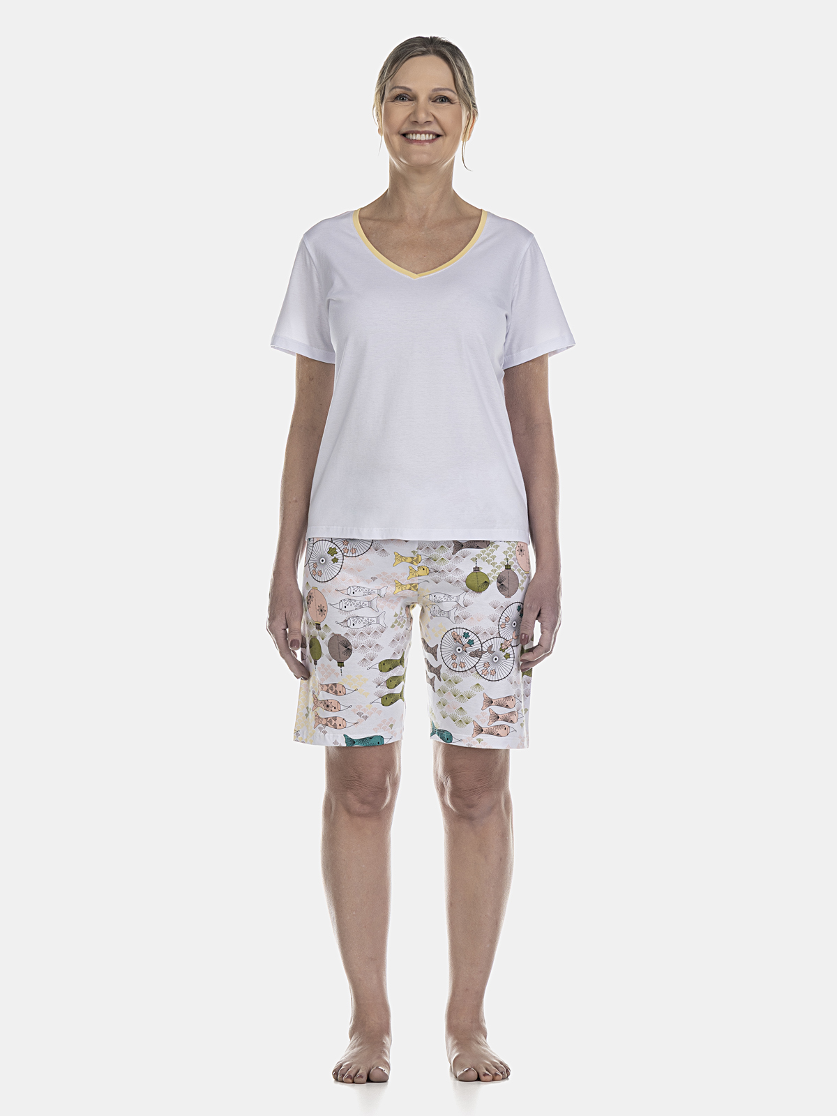 Conjunto camisete manga curta e bermuda