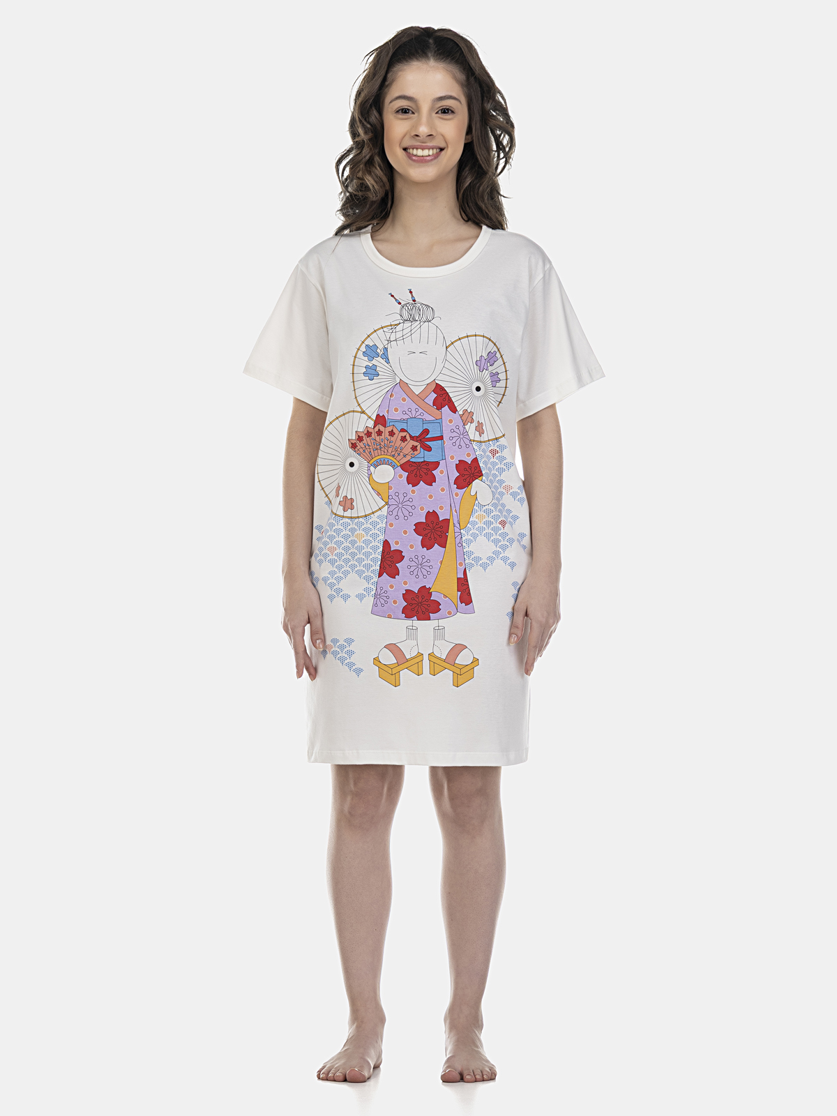 Camisão manga curta