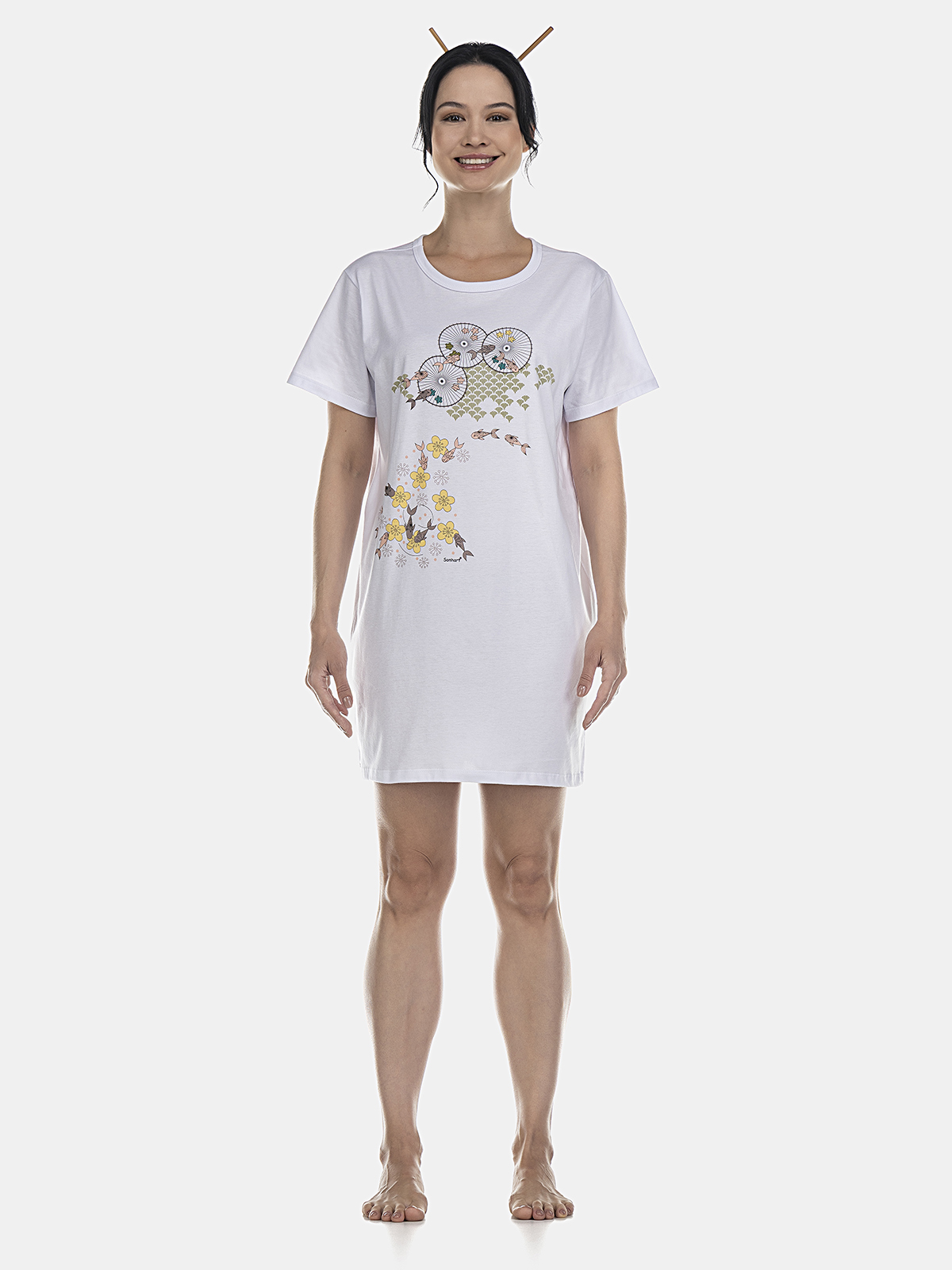 Camisão manga curta