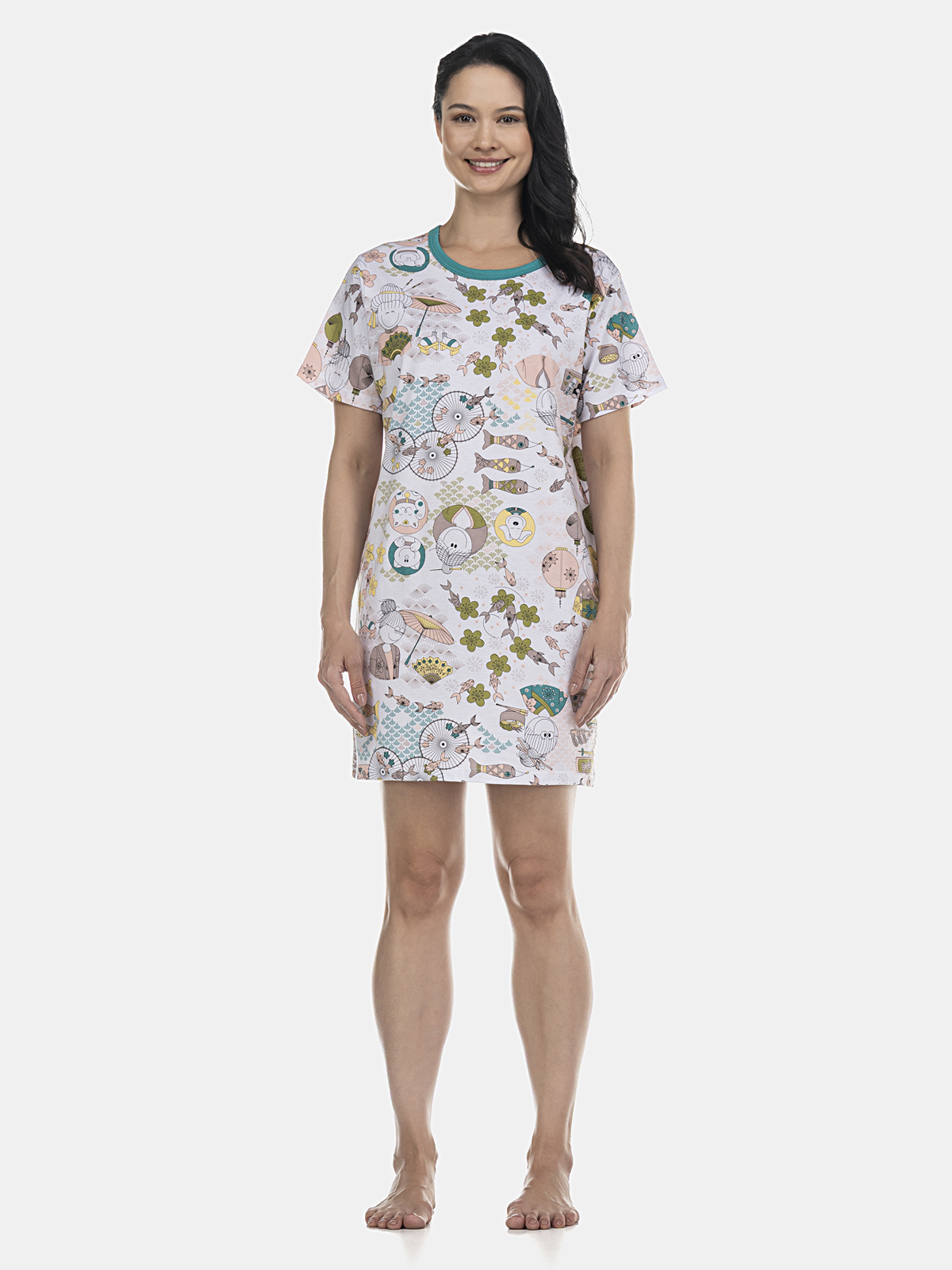 Camisão manga curta