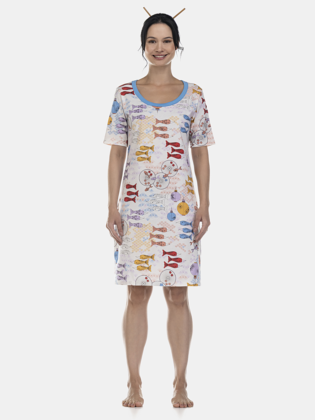 Camisão manga curta