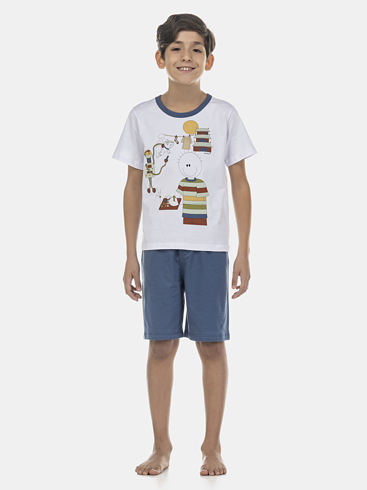 Conjunto camiseta manga curta com short