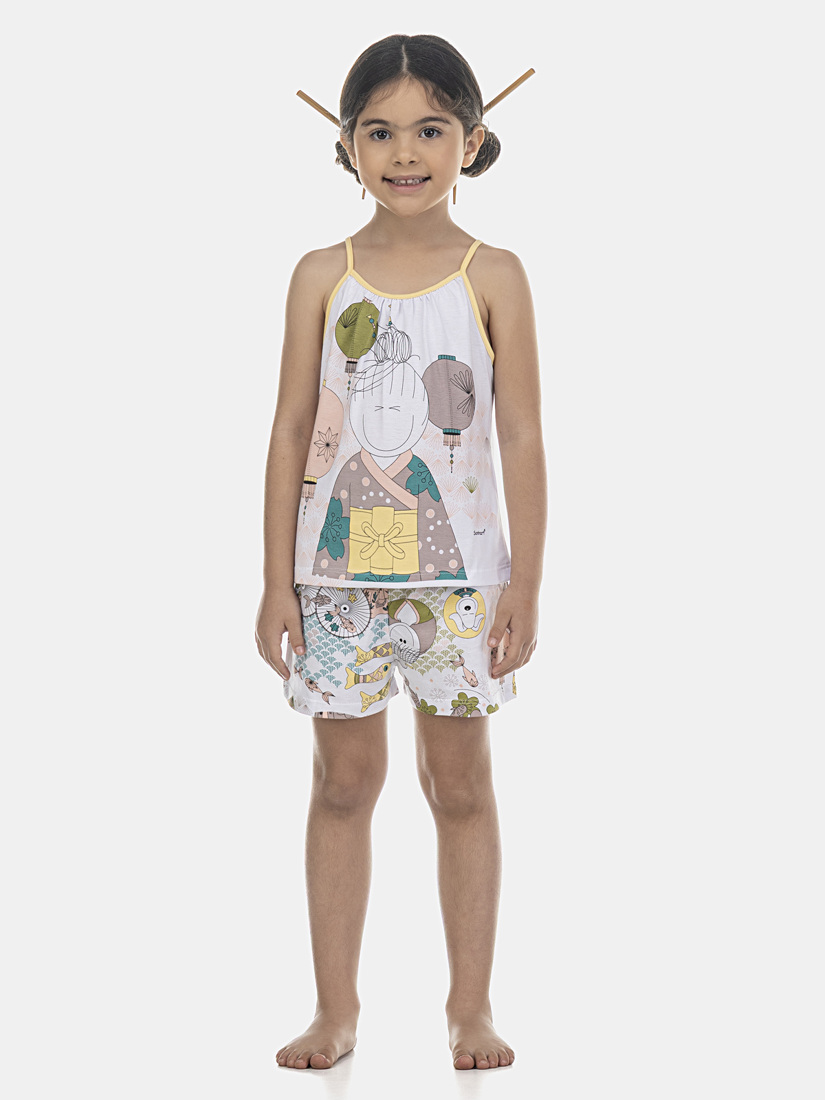 Conjunto blusa alça com short