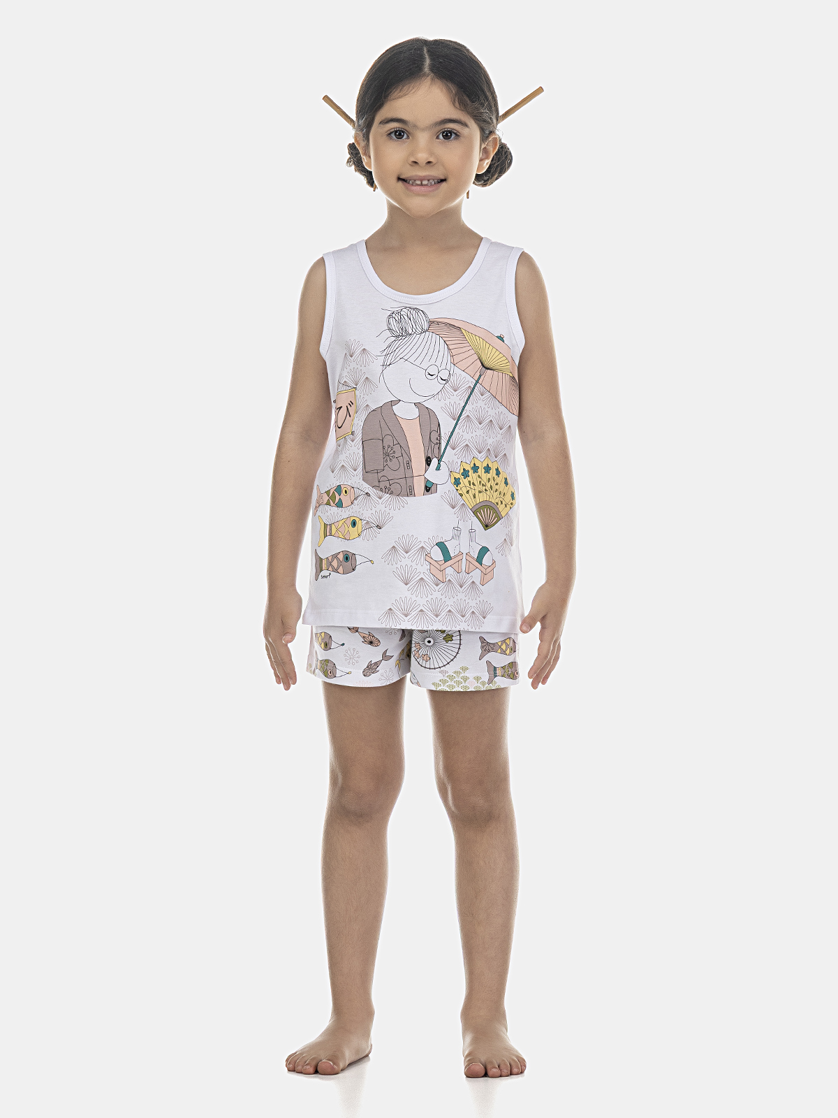 Conjunto blusa regata com short