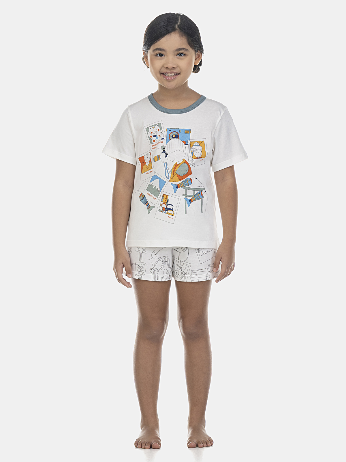 Conjunto camisete manga curta com short
