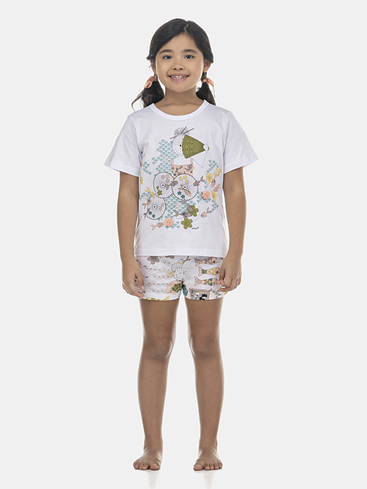 Conjunto camisete manga curta com short
