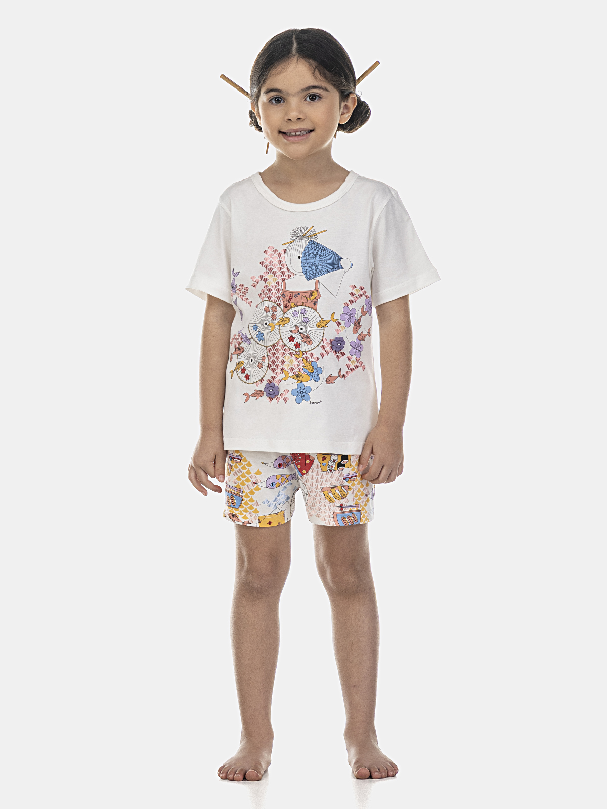 Conjunto camisete manga curta e short