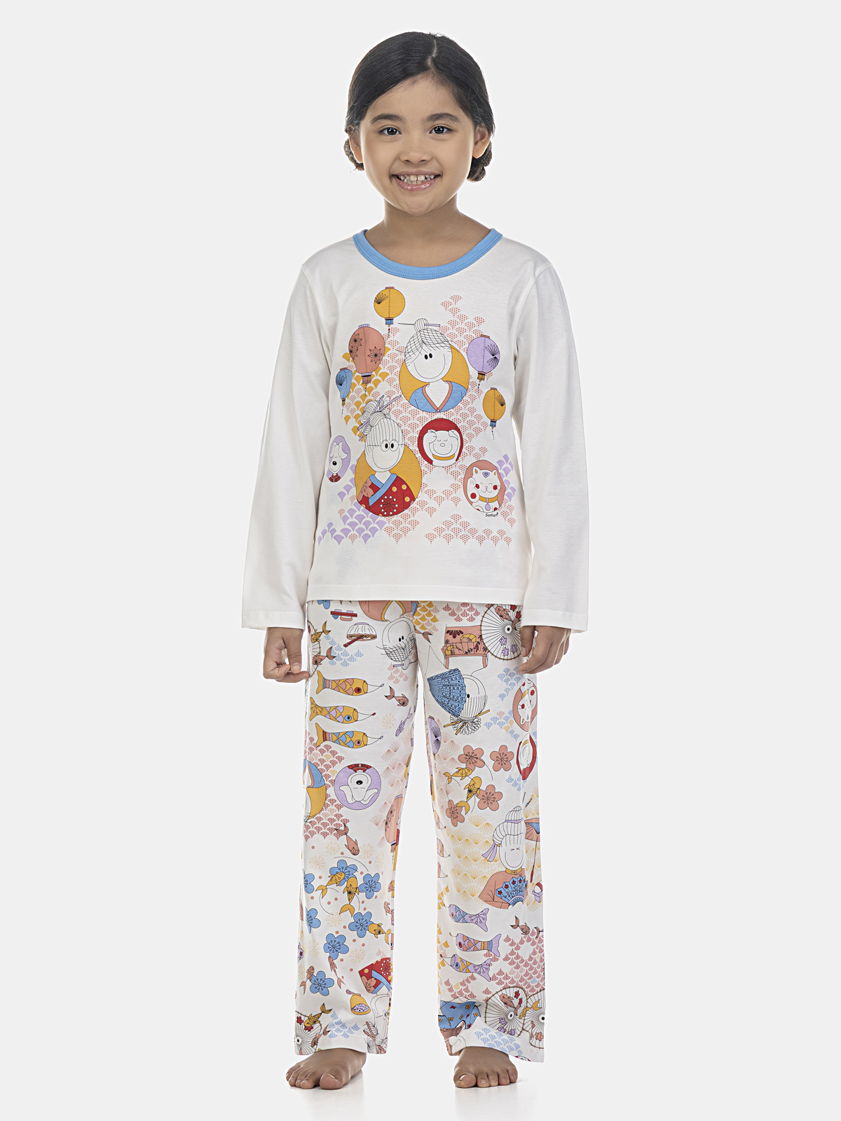 Conjunto camisete manga longa com calça