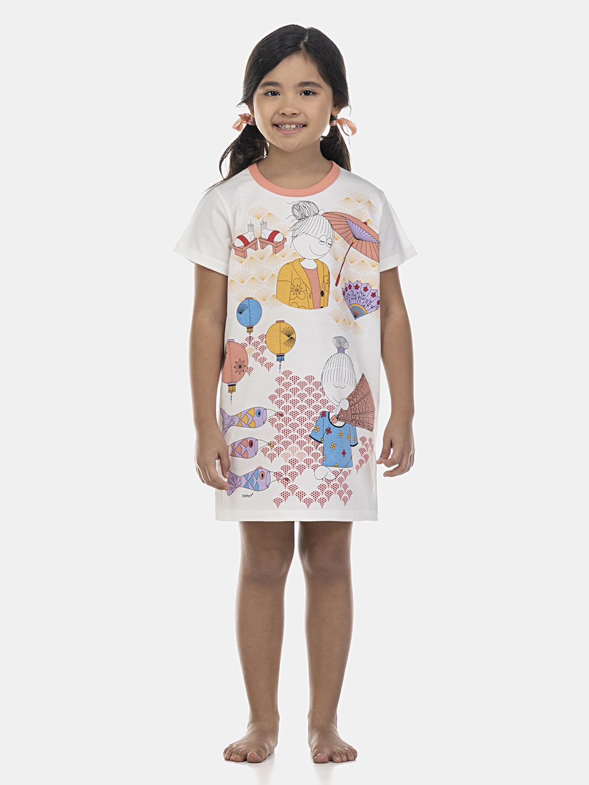 Camisão manga curta