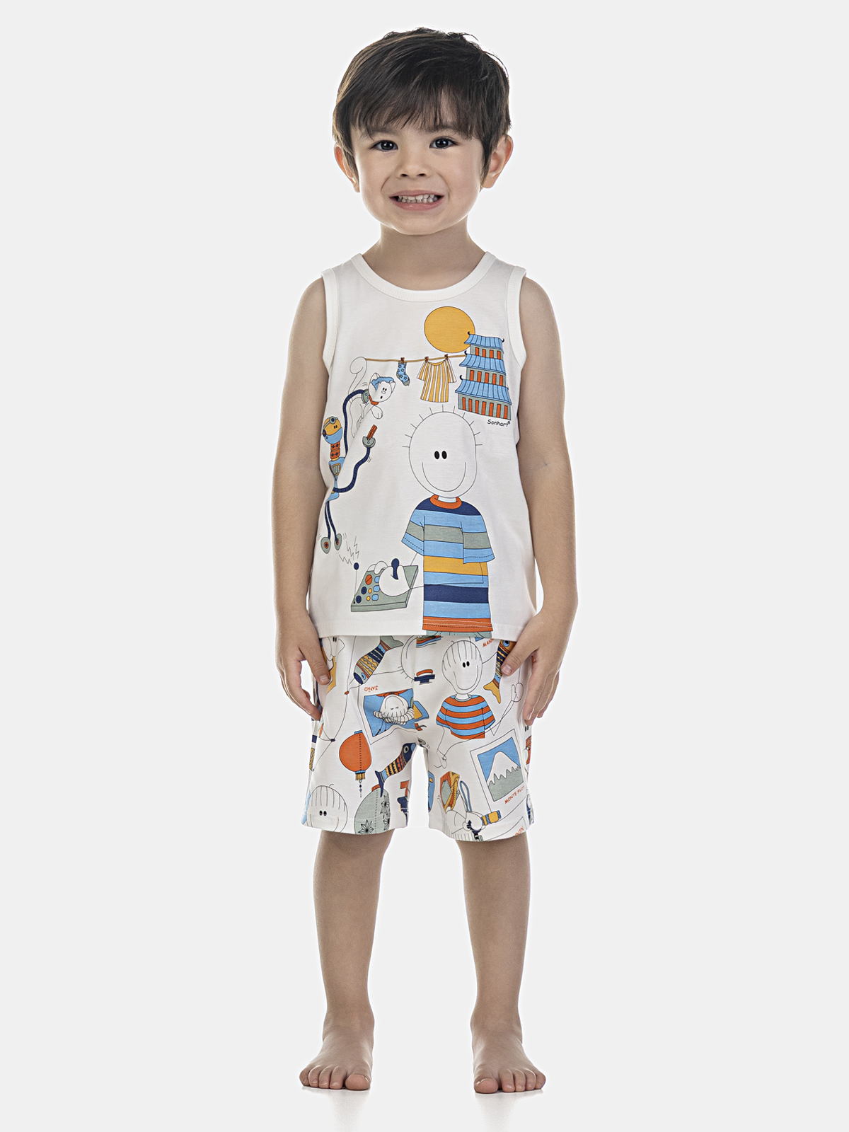 Conjunto regata e bermuda