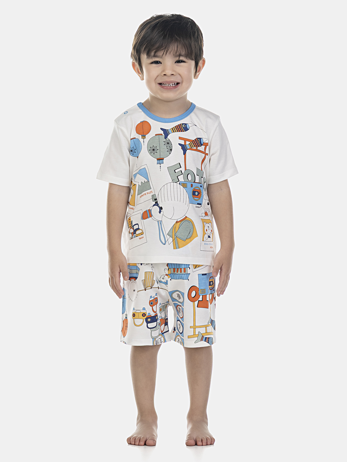 Conjunto camiseta manga curta e short