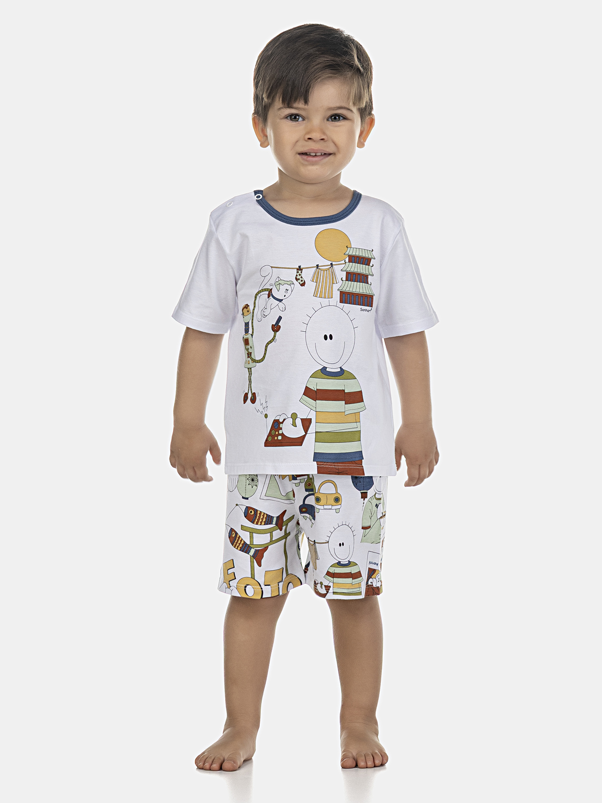 Conjunto camiseta manga curta com short