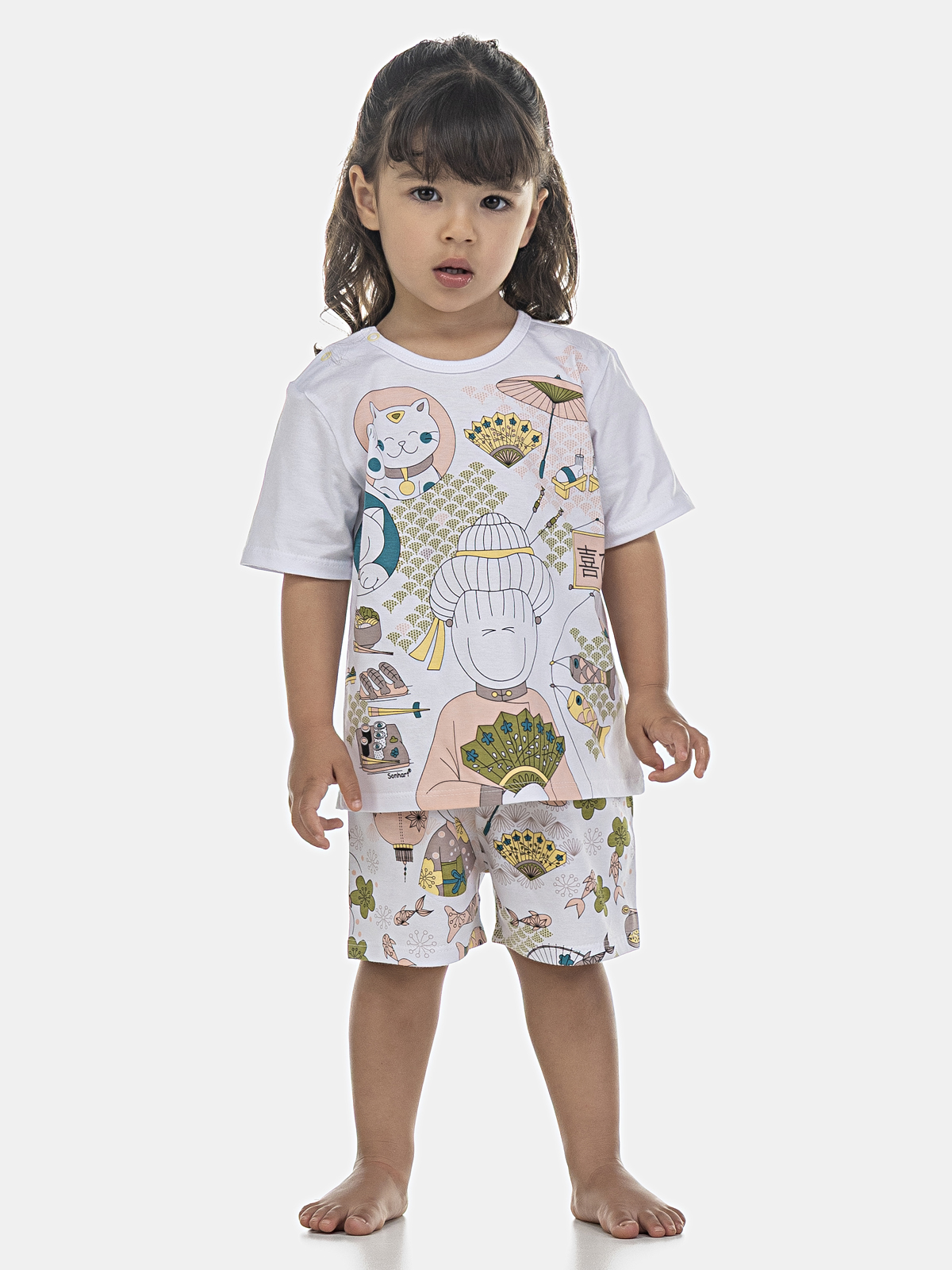 Conjunto camisete manga curta e short