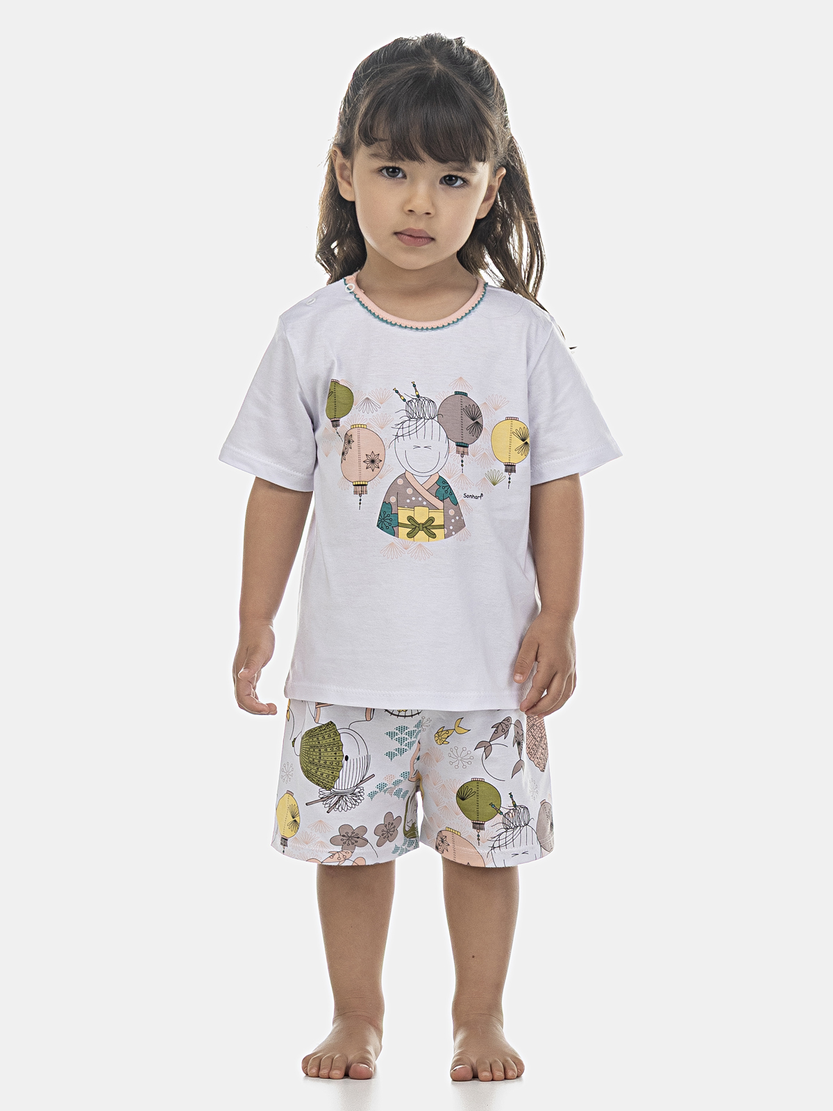 Conjunto camisete manga curta e short
