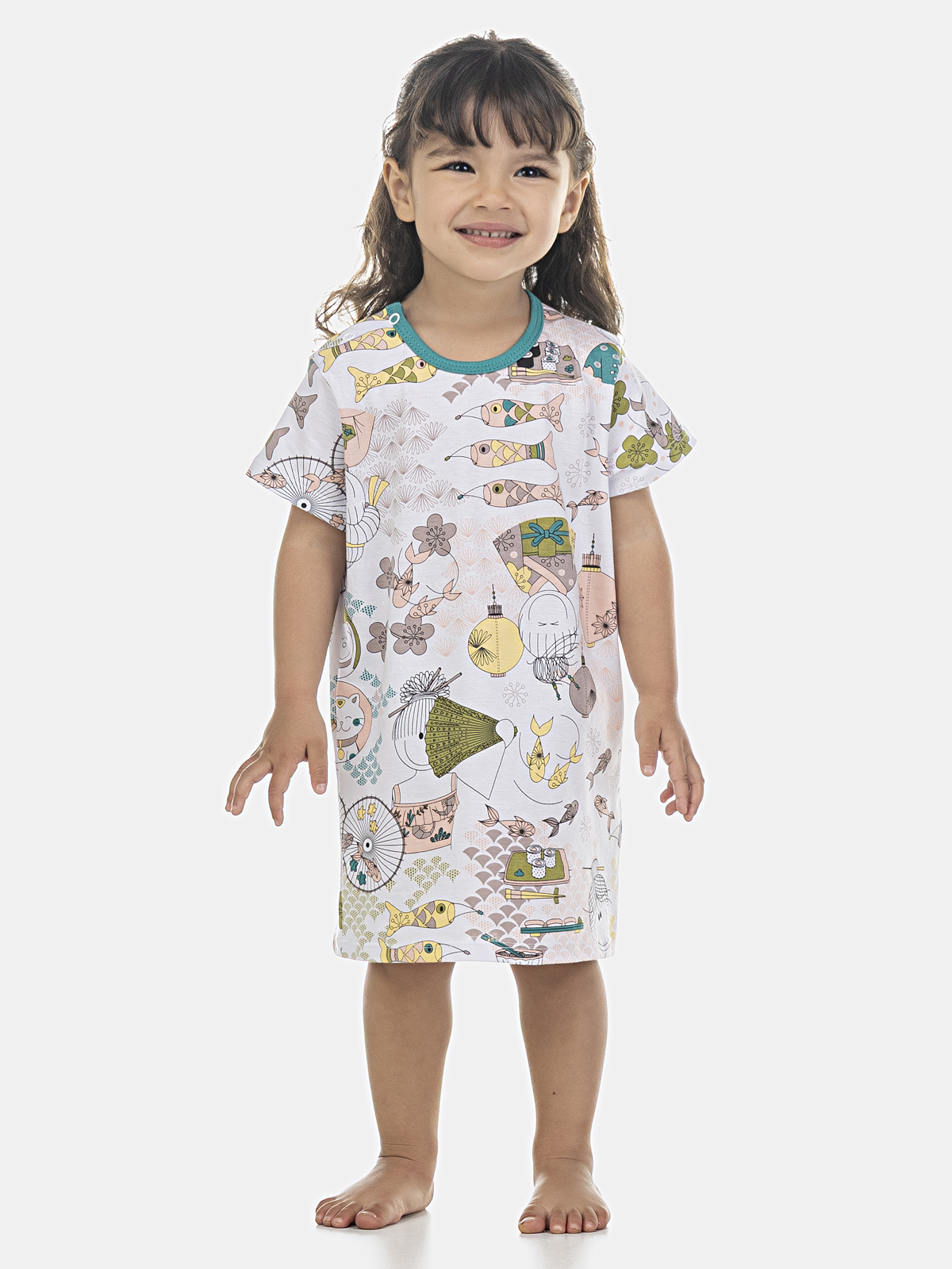 Camisão manga curta
