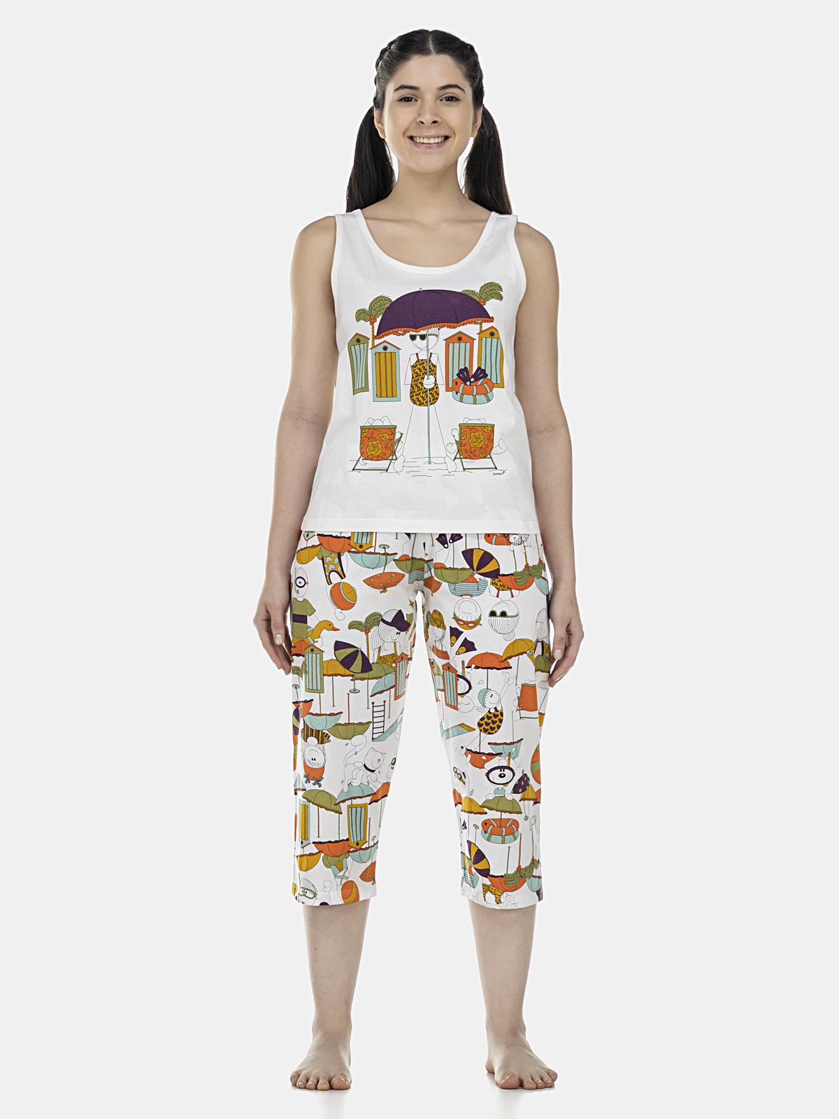 Conjunto Blusa Regata e Corsário