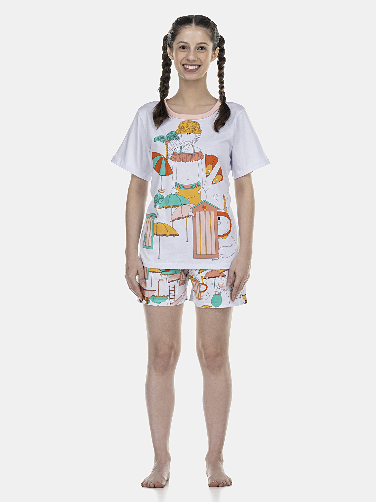 Conjunto Camisete Manga Curta e Short